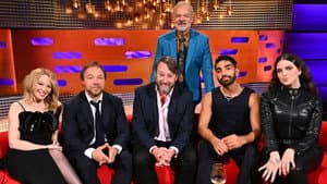 Kylie Minogue, Stephen Graham, David Mitchell, Mawaan Rizwan and Mae Muller