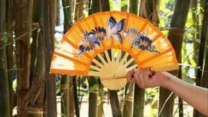 Paper Fans, Walnut Oil, Copper