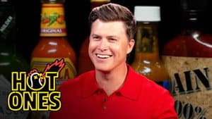 Colin Jost Fights Fire With Fire While Eating Spicy Wings