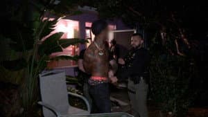 Car Through House
