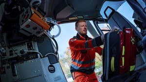 Air Rescue After Major Motorway Crash