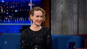 Sarah Paulson, Paul Scheer, a performance from Broadway's "Merrily We Roll Along"