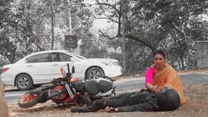 Abhir and Vidya's road accident