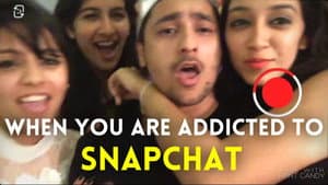 When You Are Addicted To Snapchat