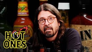 Dave Grohl Makes a New Friend While Eating Spicy Wings