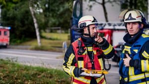 Staircase filled with smoke and escape route cut off