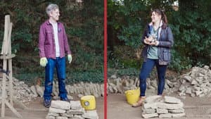 two nerds try to build a wall