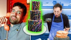 Neon Glow in the Dark Cake vs Magic Cake