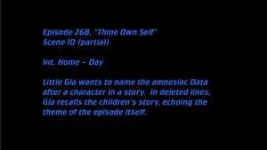 Deleted Scenes: S07E16 – Thine Own Self