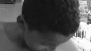 Black Kid Licking His Own Nipples
