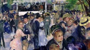 Dance at Le Moulin de la Galette, 1876, Renoir