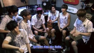 방탄소년단 슈퍼주니어 kiss the Radio 벌칙수행