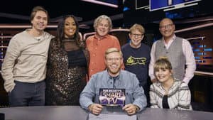 Joe Thomas, Gregg Wallace, Alan Davies, Ruth Madeley