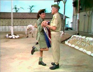 Showing the Flag
