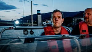 Water Rescue on the Neckar River - Search for a Person at the Weir