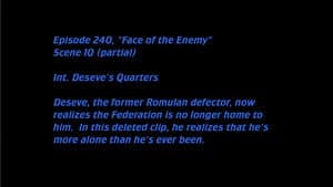 Deleted Scenes: S06E14 – Face of the Enemy