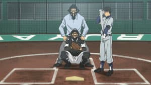 Komaba Stands on the Pitcher's Mound