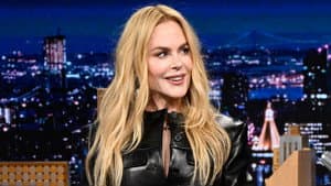 Nicole Kidman, Luke Thompson, Jack Hughes, Quinn Hughes and Hilary Knight, Chef Mario Carbone