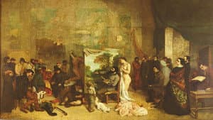 The Artist's Studio (1855) by Gustave Courbet