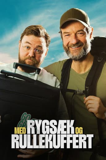 Med rygsæk og rullekuffert
