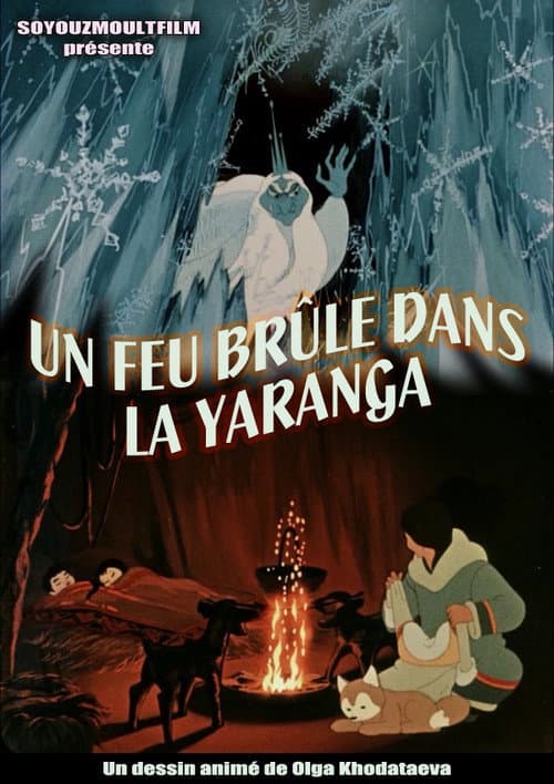 Une flamme scintille dans l'igloo