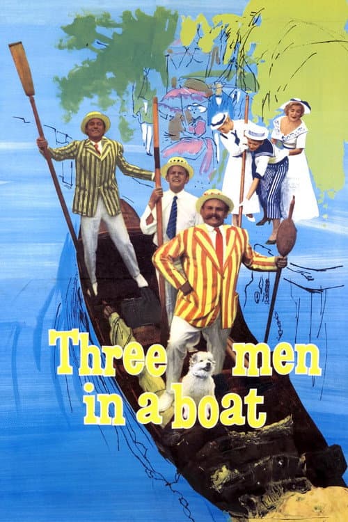 Drei Mann in einem Boot