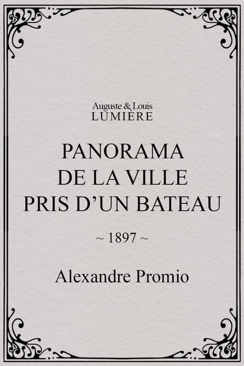 Panorama de la ville pris d’un bateau