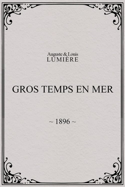 Gros temps en mer