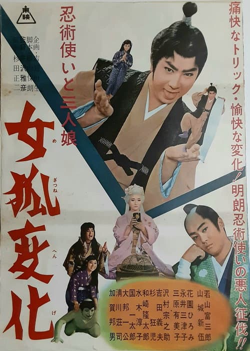 忍術使いと三人娘　女狐変化