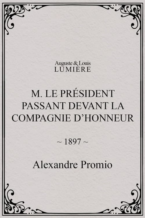 M. le président passant devant la compagnie d’honneur