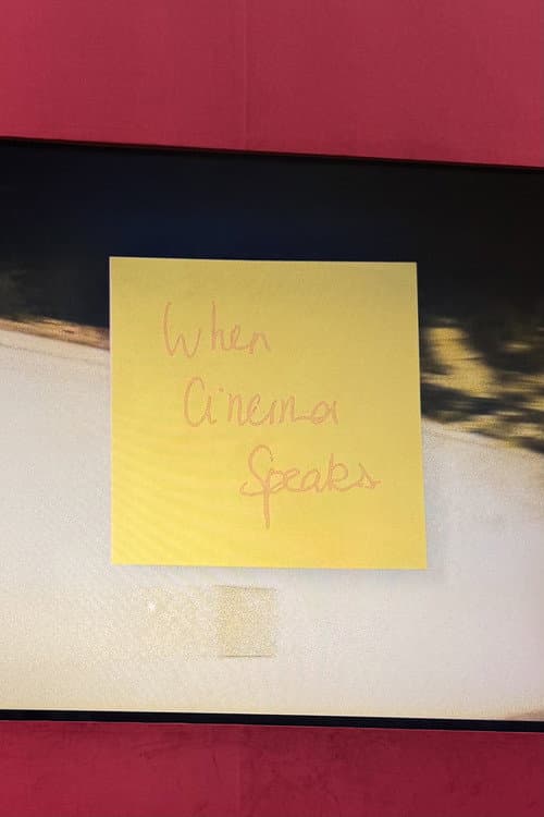 WHEN CINEMA SPEAKS...