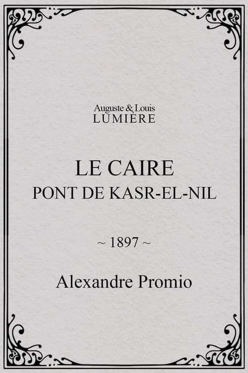 Le Caire, pont de Kasr-el-Nil