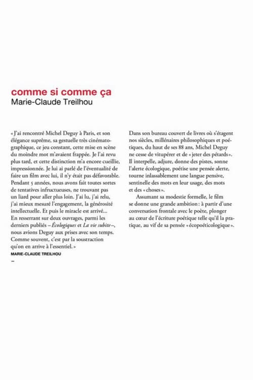 Comme si, comme ça