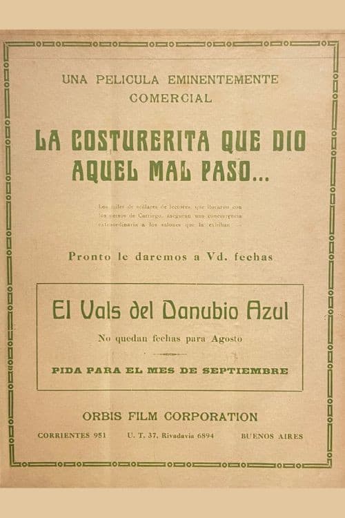 La costurerita que dio aquel mal paso