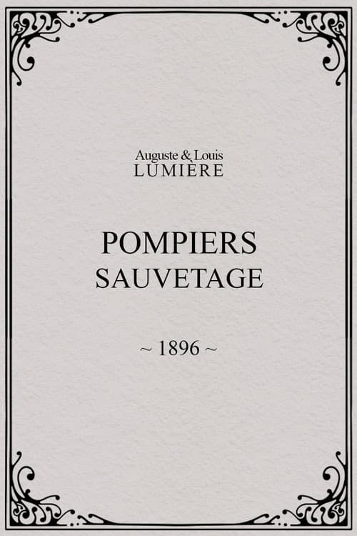 Pompiers : sauvetage