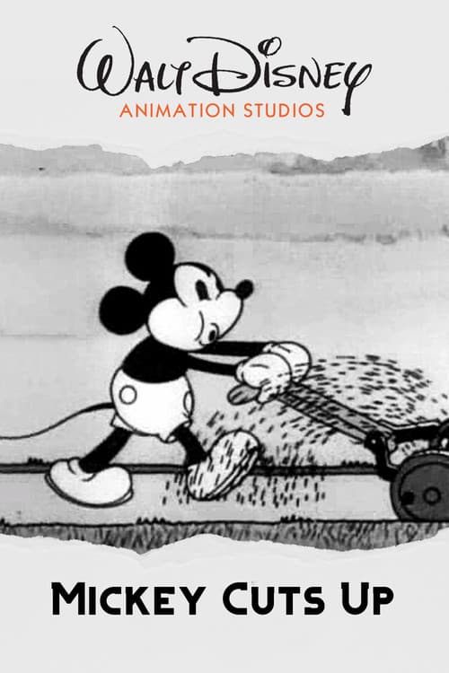 Micky mäht den Rasen