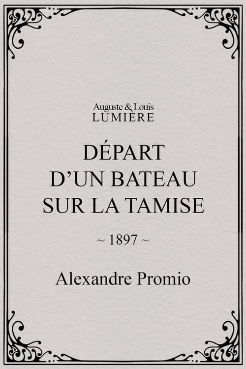 Départ d’un bateau sur la Tamise