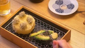 Enjoy a drink with some tempura