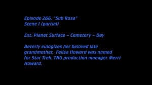 Deleted Scenes: S07E14 – Sub Rosa