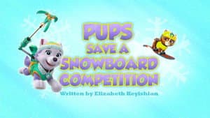 Pups Save a Snowboard Competition